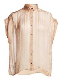 IRO - Ruts Sheer Striped Button-Down Shirt at Saks Fifth Avenue