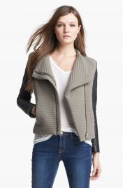 IRO   x27 Mulen  x27  Leather Sleeve Jacket at Nordstrom