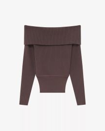 IRO Acelia Off The Shoulder Ribbed Sweater at Orchard Mile