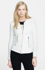 IRO Amiya Veste Boucl andamp Mesh Jacket at Nordstrom