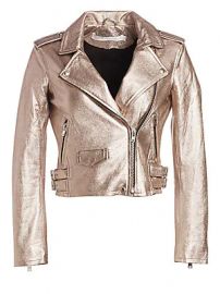 IRO Ashville Cropped Metallic Jacket at Saks Fifth Avenue