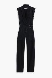 IRO Bilae embellished denim jumpsuit at The Outnet