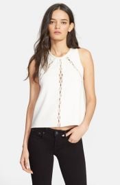 IRO Buddy Eyelet Trim Crop Tank at Nordstrom