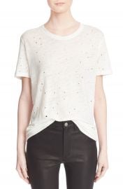 IRO Clay Cutout Linen Tee at Nordstrom