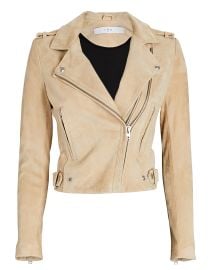 IRO Dylan Suede Moto Jacket at Intermix