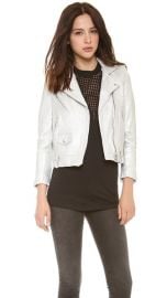 IRO Ebya Metallic Leather Jacket at Shopbop