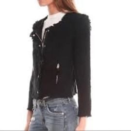 IRO Jackets amp Coats Iro Agneta Tweed Black Jacket Poshmark at Poshmark