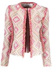 IRO Kolie patterned-jacquard Jacket - at Farfetch