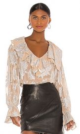 IRO Labra Blouse in Beige at Revolve