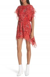 IRO Print Ruffle Dress at Nordstrom