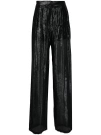 IRO Resa Metallic Silk Trousers - at Farfetch