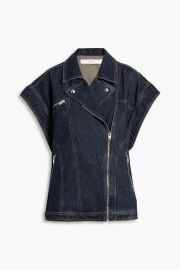 IRO Ulmes Donegal denim vest at The Outnet