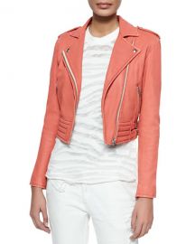 IRO Zefir Jacket in Light Red at Neiman Marcus