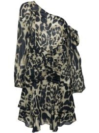 IRO leopard-print Ruched Dress - at Farfetch