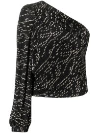 IRO single-sleeve abstract-print Blouse - at Farfetch