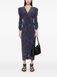 ISABEL MARANT Albini Midi Dress Blue at Farfetch