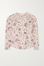 ISABEL MARANT TOILE Benson floral-print crepe blouse NET-A-PORTER US at Net a Porter