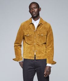 ITALIAN SUEDE SNAP DYLAN JACKET at Todd Snyder