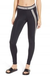 IVY PARK   Metallic Asymmetrical Stripe Leggings   Nordstrom at Nordstrom