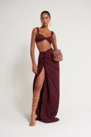 IZA SKIRT - MAROON PEAK CULT GAIA at Cult Gaia