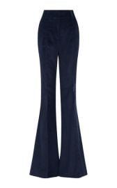 Ianthe Flare Pant in Dark Navy Sea Island Cotton Corduroy Gabriela Hearst at Gabriela Hearst