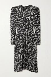 Ibelky Gathered Printed Dress by Isabel Marant at Net A Porter