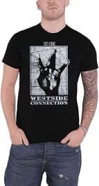 Ice Cube T Shirt Westside Connection Logo Official Mens Black Size L at Amazon