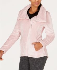 Ideology Asymmetrical-Zip Fleece Jacket at Macys