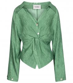 Idris plisse blouse at Mytheresa