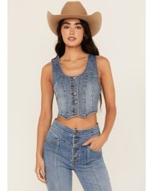 Idyllwind Womens Ivywood Medium Wash Stretch Denim Vest Boot Barn at Boot Barn