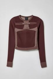 Iets Frans Seamless Tie Back Long Sleeve Top at Urban Outfitters