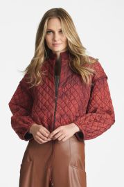 Iggy Jacket - Burgundy Shibori  at Sachin & Babi