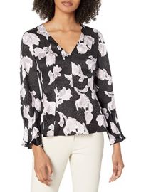 Ikat Blossom Stretch-Silk Blouse by Rebecca Taylor at Amazon