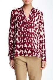 Ikat Print Silk Blouse at Nordstrom Rack