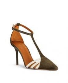 Ila Pump in Green Suede at Malone Souliers