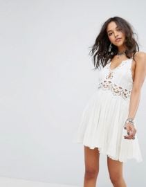 Ilektra Lace Cami Mini Dress by Free People at ASOS