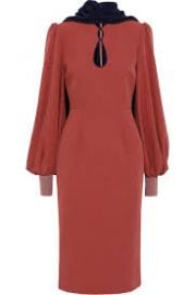 Ilexa cape-effect cutout crepe dress at The Outnet