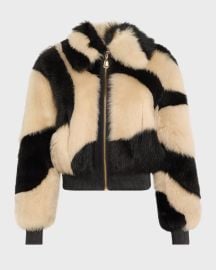Illustration Fuzzy Swirl Jacket at Neiman Marcus