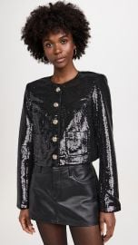 Iman Sequined Button Down Cardigan Milly at Shopbop