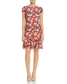 Imani Cap-Sleeve Floral Embroidered Dress at Bloomingdales