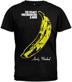 Impact Men39s Velvet Underground Distressed Banana Short Sleeve Jersey T-Shirt  Clothing Shoes amp Jewelry at Amazon