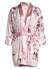 In Bloom - Alpine Floral Crushed Velvet Robe at Saks Fifth Avenue