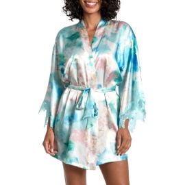 In Bloom by Jonquil Casablance Floral Print Short Robe at Nordstrom