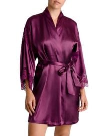 In Bloom by Jonquil Geneva Lace Trim Short Robe Bloomingdales at Bloomingdales