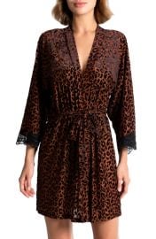 In Bloom by Jonquil Leopard Print Velvet Wrap at Nordstrom