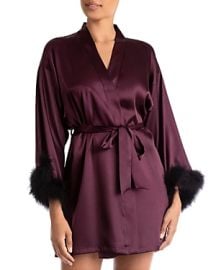 In Bloom by Jonquil Noelle Feather Trim Robe Bloomingdales at Bloomingdales