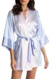 In Bloom by Jonquil OmbrSatin Wrap in Wisteria Lilac Size Medium at Nordstrom