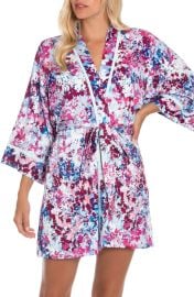 In Bloom by Jonquil Printed 3/4 Sleeve Wrap Robe at Nordstrom Rack