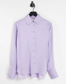 In Wear Pauline silky shirt in lilac at ASOS