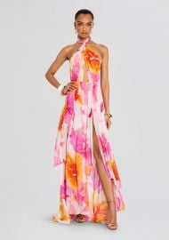 Ina Silk Chiffon Dress Retrofete at Retrofete